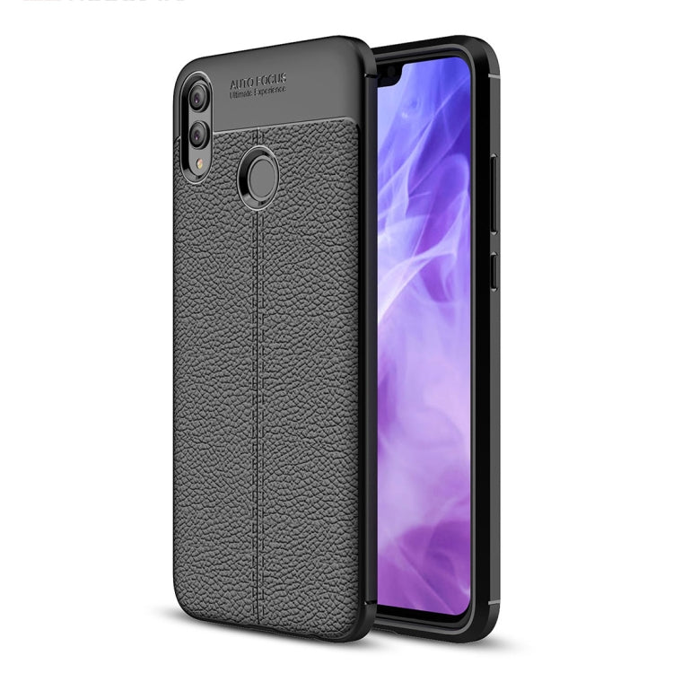Litchi Texture TPU Shockproof Case for Huawei Honor 8X – Shockproof, TPU, For Huawei Honor 8X For Huawei Honor 8X Black