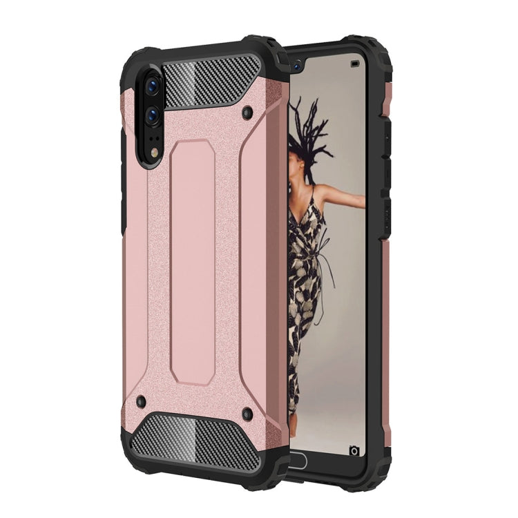 For Huawei P20 Full-body Rugged TPU + PC Combination Back Cover Case , Huawei P20 – TPU, For Huawei P20 For Huawei P20 Rose Gold
