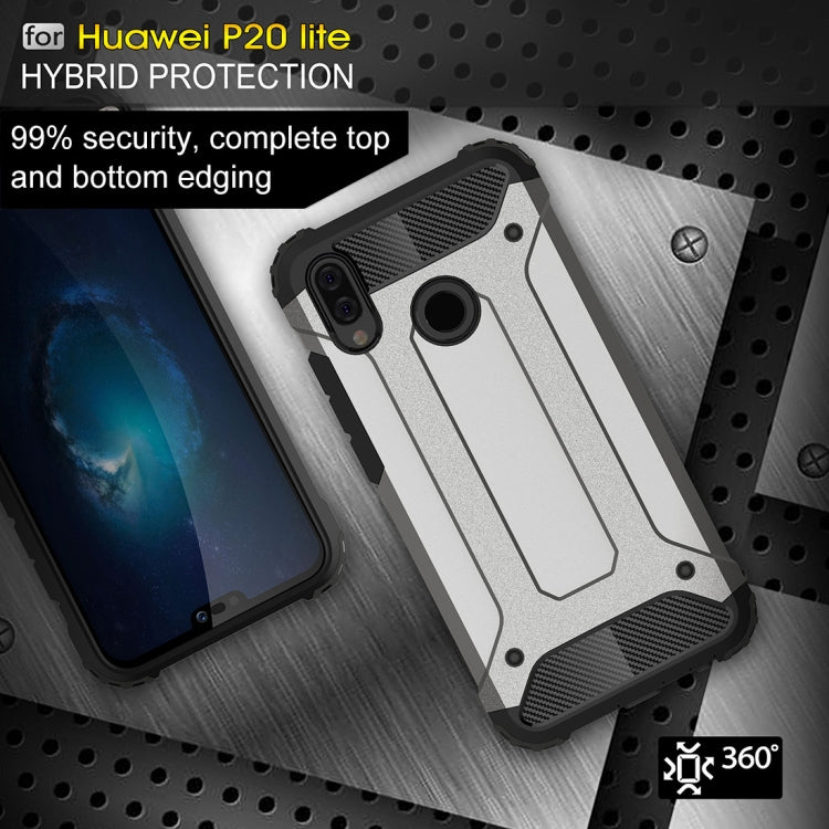 For Huawei P20 Lite Full-body Rugged TPU + PC Combination Back Cover Case , Huawei P20 Lite – TPU, For Huawei P20 Lite