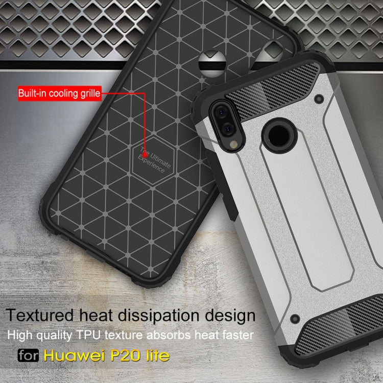 For Huawei P20 Lite Full-body Rugged TPU + PC Combination Back Cover Case , Huawei P20 Lite – TPU, For Huawei P20 Lite