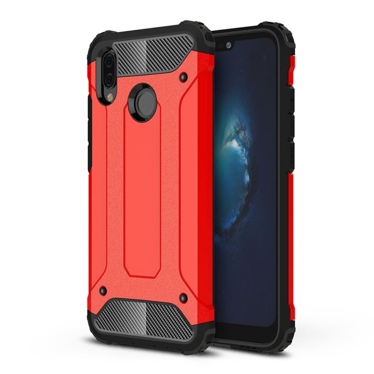 For Huawei P20 Lite Full-body Rugged TPU + PC Combination Back Cover Case , Huawei P20 Lite – TPU, For Huawei P20 Lite For Huawei P20 Lite Red