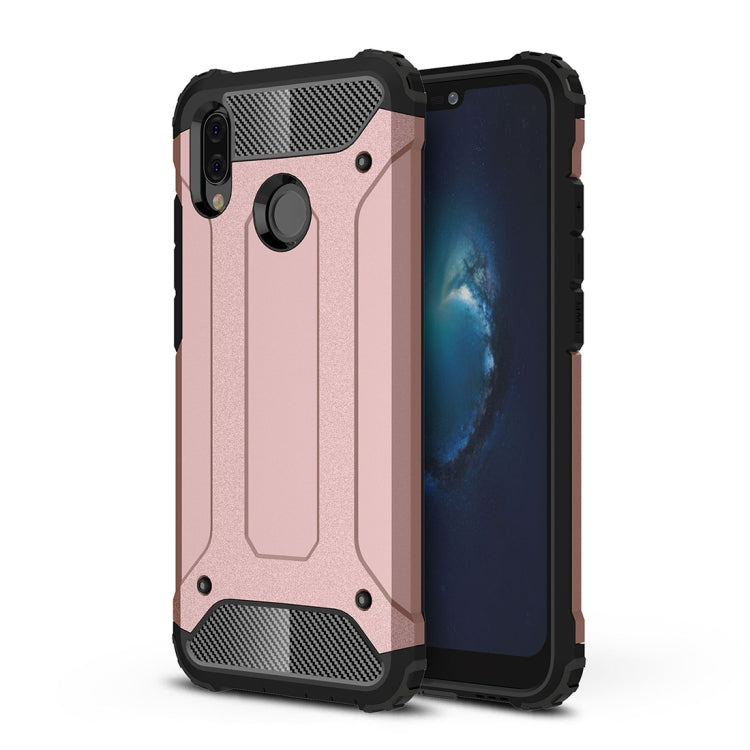 For Huawei P20 Lite Full-body Rugged TPU + PC Combination Back Cover Case , Huawei P20 Lite – TPU, For Huawei P20 Lite For Huawei P20 Lite Rose Gold