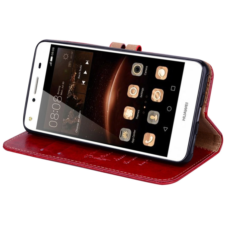 For Huawei Y5 (2017) / Y6 (2017) Business Style Oil Wax Texture Horizontal Flip Leather Case with Holder & Card Slots & Hand Strap – Card Slot, Flip, Leather, For Huawei Y5 (2017) / Y6 (2017), For Huawei Y5 (2017)