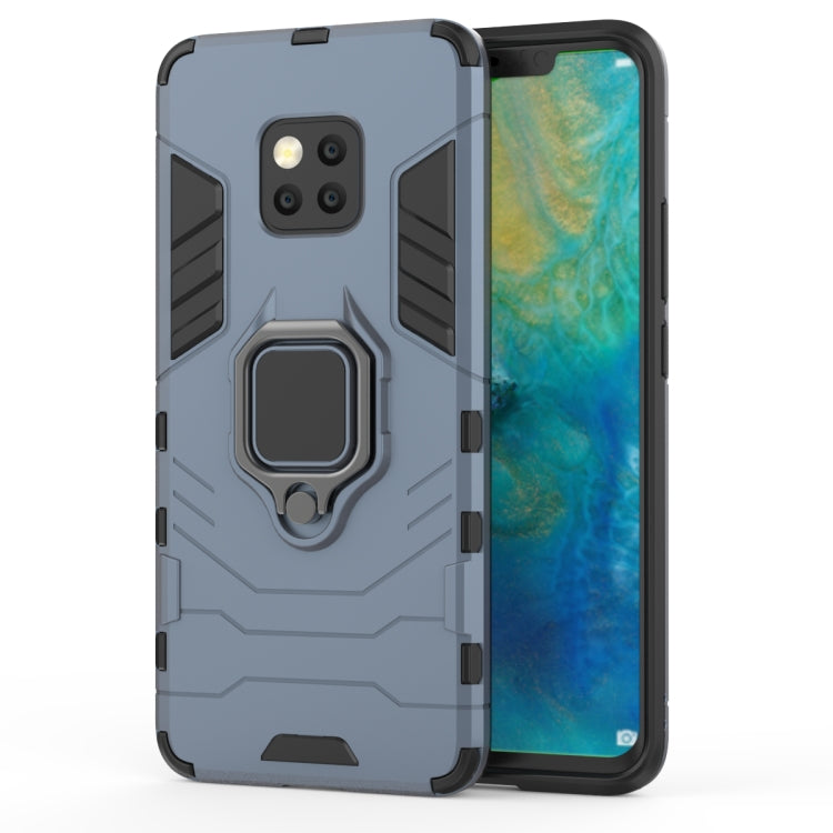 PC + TPU Shockproof Protective Case for Huawei Mate 20 Pro, with Magnetic Ring Holder – Shockproof, Ring Holder, Magnetic, For Huawei Mate 20 Pro For Huawei Mate 20 Pro Navy Blue