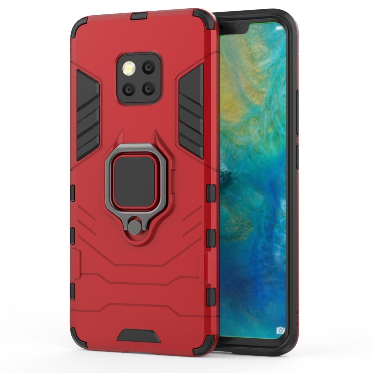 PC + TPU Shockproof Protective Case for Huawei Mate 20 Pro, with Magnetic Ring Holder – Shockproof, Ring Holder, Magnetic, For Huawei Mate 20 Pro For Huawei Mate 20 Pro Red