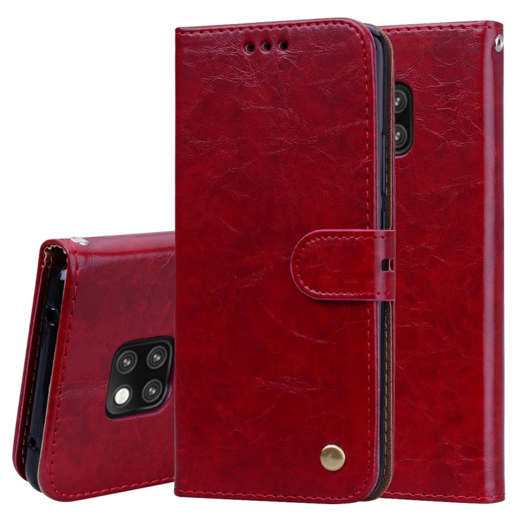 Business Style Oil Wax Texture Horizontal Flip Leather Case for Huawei Mate 20 Pro, with Holder & Card Slots & Wallet – Lanyard, Card Slot, Flip, For Huawei Mate 20 Pro For Huawei Mate 20 Pro Red