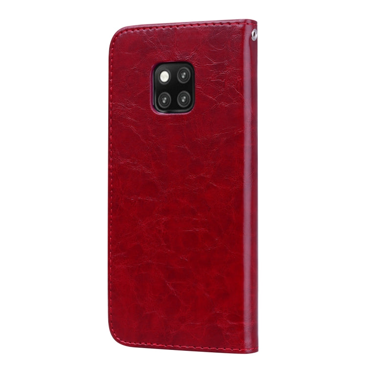 Business Style Oil Wax Texture Horizontal Flip Leather Case for Huawei Mate 20 Pro, with Holder & Card Slots & Wallet – Lanyard, Card Slot, Flip, For Huawei Mate 20 Pro