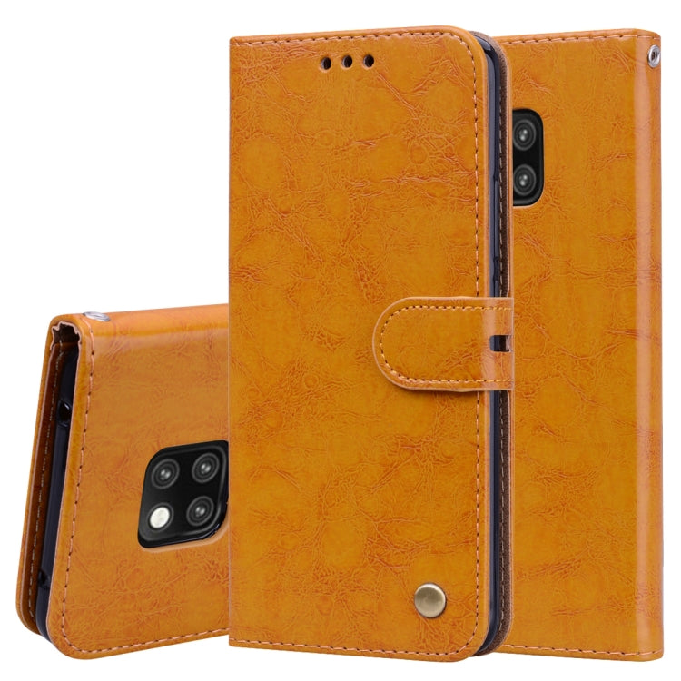 Business Style Oil Wax Texture Horizontal Flip Leather Case for Huawei Mate 20 Pro, with Holder & Card Slots & Wallet – Lanyard, Card Slot, Flip, For Huawei Mate 20 Pro For Huawei Mate 20 Pro Brown