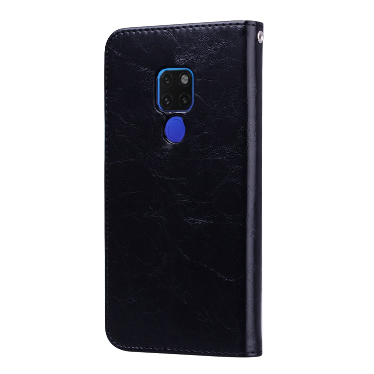 Business Style Oil Wax Texture Horizontal Flip Leather Case for Huawei Mate 20, with Holder & Card Slots & Wallet – Lanyard, Card Slot, Flip, For Huawei Mate 20