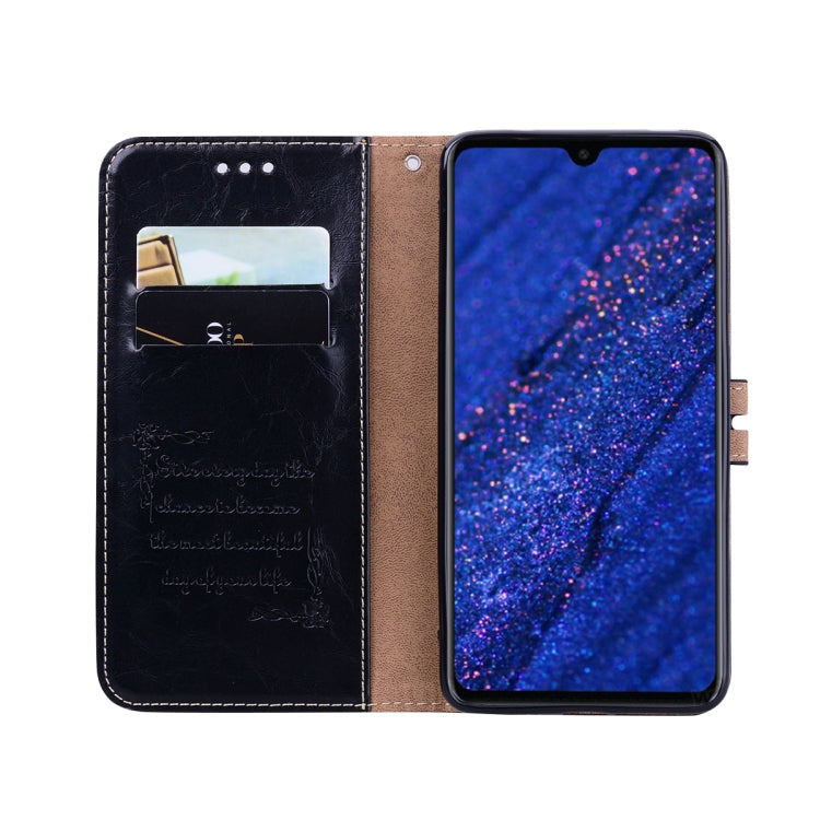 Business Style Oil Wax Texture Horizontal Flip Leather Case for Huawei Mate 20, with Holder & Card Slots & Wallet – Lanyard, Card Slot, Flip, For Huawei Mate 20