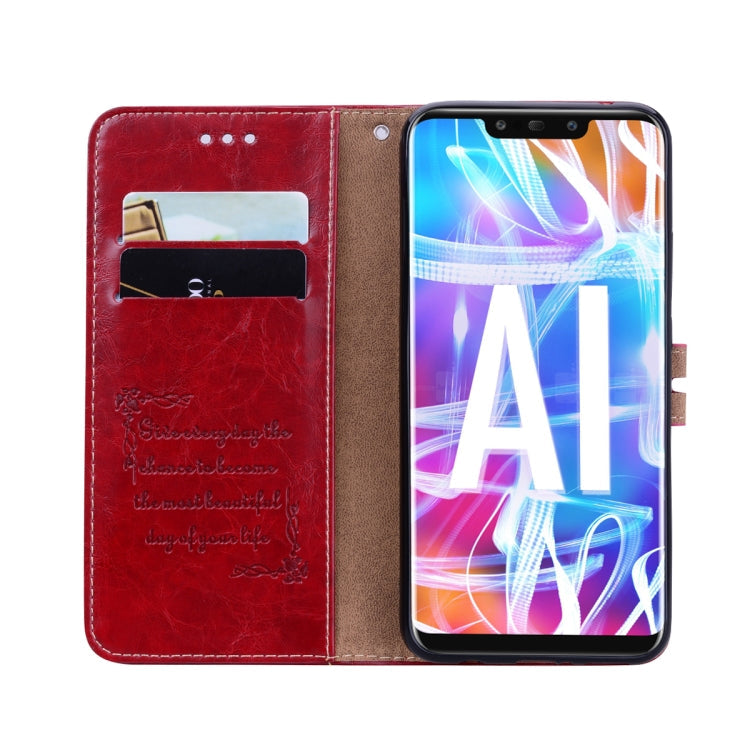 Business Style Oil Wax Texture Horizontal Flip Leather Case for Huawei Mate 20 Lite, with Holder & Card Slots & Wallet – Lanyard, Card Slot, Flip, For Huawei Mate 20 Lite