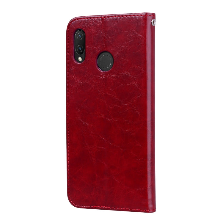 Business Style Oil Wax Texture Horizontal Flip Leather Case for Huawei Nova 3i & P smart Plus, with Holder & Card Slots & Wallet – Lanyard, Card Slot, Flip, For Huawei Nova 3i