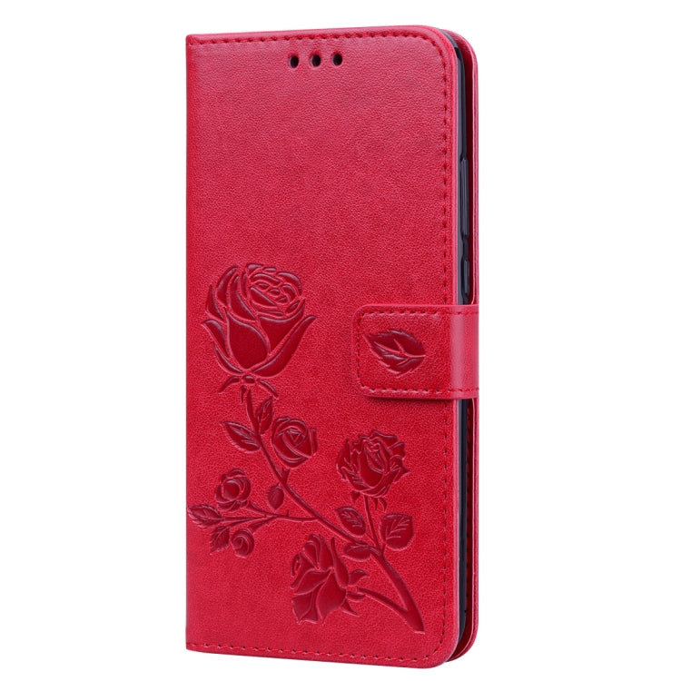 Rose Embossed Horizontal Flip PU Leather Case for Huawei Y9 (2019), with Holder & Card Slots & Wallet – Card Slot, Flip, Leather, For Huawei Y9 (2019), Huawei Y9 (2019)