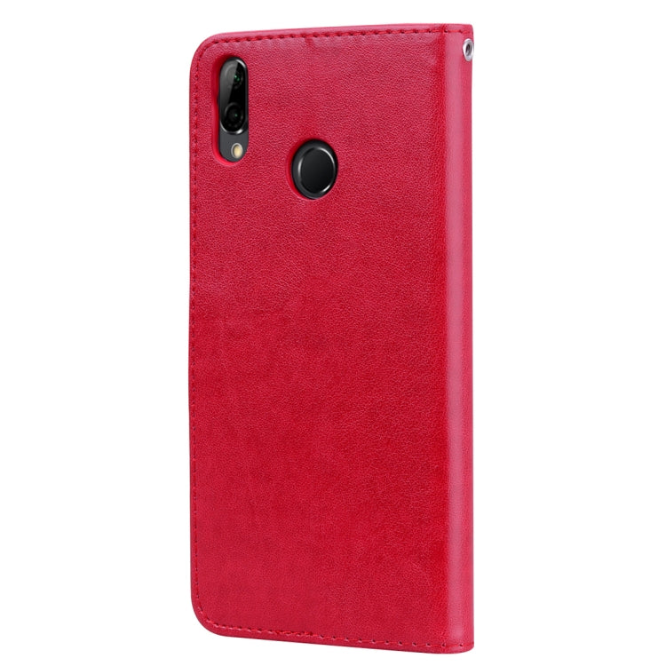 Rose Embossed Horizontal Flip PU Leather Case for Huawei Y9 (2019), with Holder & Card Slots & Wallet – Card Slot, Flip, Leather, For Huawei Y9 (2019), Huawei Y9 (2019)