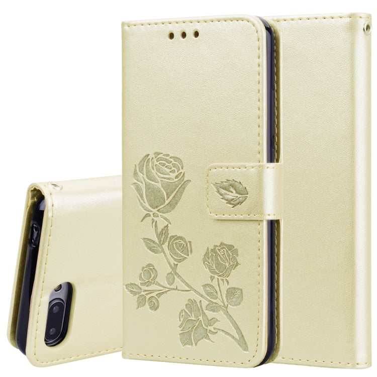 Rose Embossed Horizontal Flip PU Leather Case for Huawei Honor 10 Lite, with Holder & Card Slots & Wallet – Card Slot, Flip, Leather, For Huawei Honor 10 Lite, Huawei Honor 10 Lite Huawei Honor 10 Lite Gold