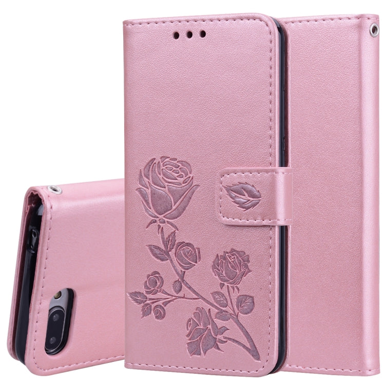 Rose Embossed Horizontal Flip PU Leather Case for Huawei Honor 10 Lite, with Holder & Card Slots & Wallet – Card Slot, Flip, Leather, For Huawei Honor 10 Lite, Huawei Honor 10 Lite For Huawei Honor 10 Lite Rose Gold