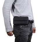 Men Universal Oxford Cloth Portable Mobile Phone Waist Pack Leather Case for Huawei Mate 20 X / 6.9 Inch or Below Smartphones – Waterproof, Leather