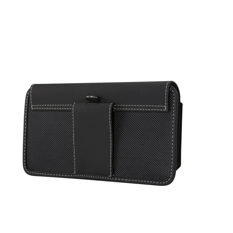 Men Universal Oxford Cloth Portable Mobile Phone Waist Pack Leather Case for Huawei Mate 20 X / 6.9 Inch or Below Smartphones – Waterproof, Leather