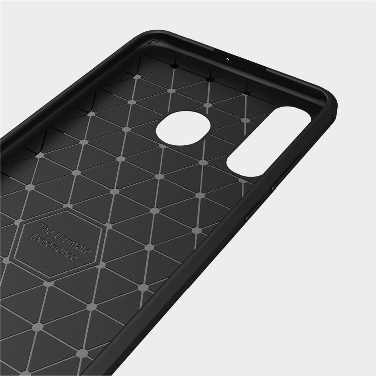 Brushed Texture Carbon Fiber TPU Case for Huawei P30 Lite, Huawei P30 Lite – TPU