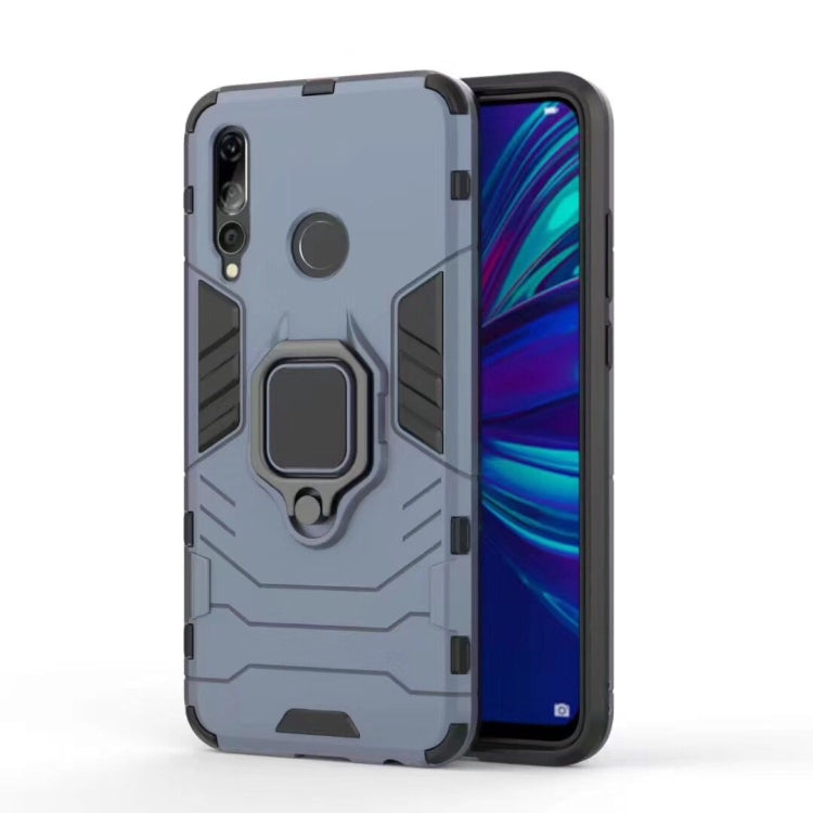 Shockproof PC + TPU Case with Magnetic Ring Holder for Huawei Enjoy 9s / P Smart+ 2019 – Shockproof, Ring Holder, Magnetic, For Huawei Enjoy 9s / P Smart+ 2019 For Huawei Enjoy 9s P Smart+ 2019 Navy Blue