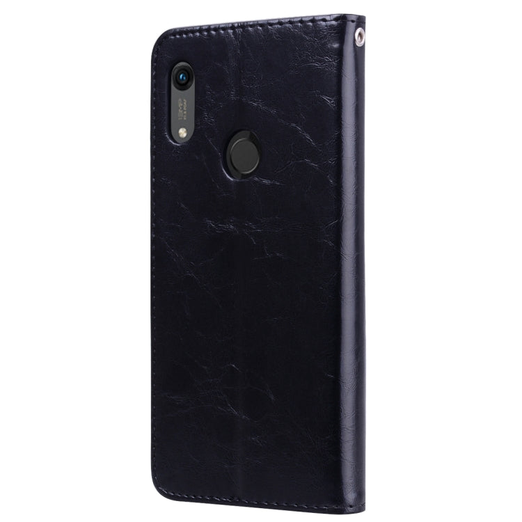 Business Style Oil Wax Texture Horizontal Flip Leather Case for Huawei Y6 (2019) / Honor 8A, with Holder & Card Slots & Wallet – Card Slot, Flip, Leather, For Huawei Honor 8A, For Huawei Y6 (2019) / Honor 8A