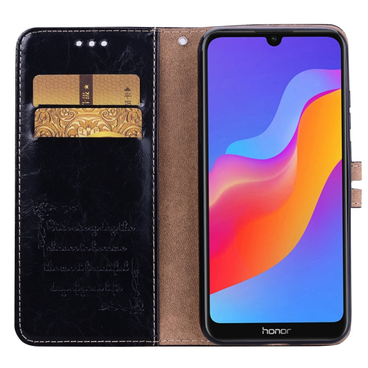 Business Style Oil Wax Texture Horizontal Flip Leather Case for Huawei Y6 (2019) / Honor 8A, with Holder & Card Slots & Wallet – Card Slot, Flip, Leather, For Huawei Honor 8A, For Huawei Y6 (2019) / Honor 8A