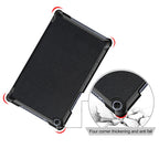 Custer Texture Horizontal Flip Leather Case for Huawei MediaPad M5 Lite 8 inch , with Three-folding Holder – Flip, Leather, For Huawei MediaPad M5 Lite