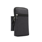 Single checked denim Multi-functional Universal Mobile Phone Waist Pack Case for 6.3 Inch or Below Smartphones – Durable Build, Easy to Use