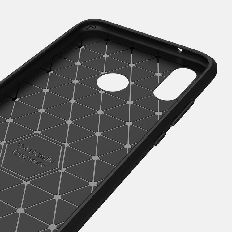 For Huawei P20 Lite Brushed Texture Carbon Fiber Shockproof TPU Protective Back Case , Huawei P20 Lite – Shockproof, TPU