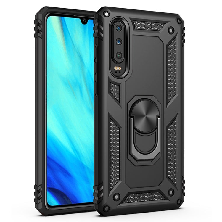 Armor Shockproof TPU + PC Protective Case for Huawei P30, with 360 Degree Rotation Holder – Shockproof, TPU, For Huawei P30