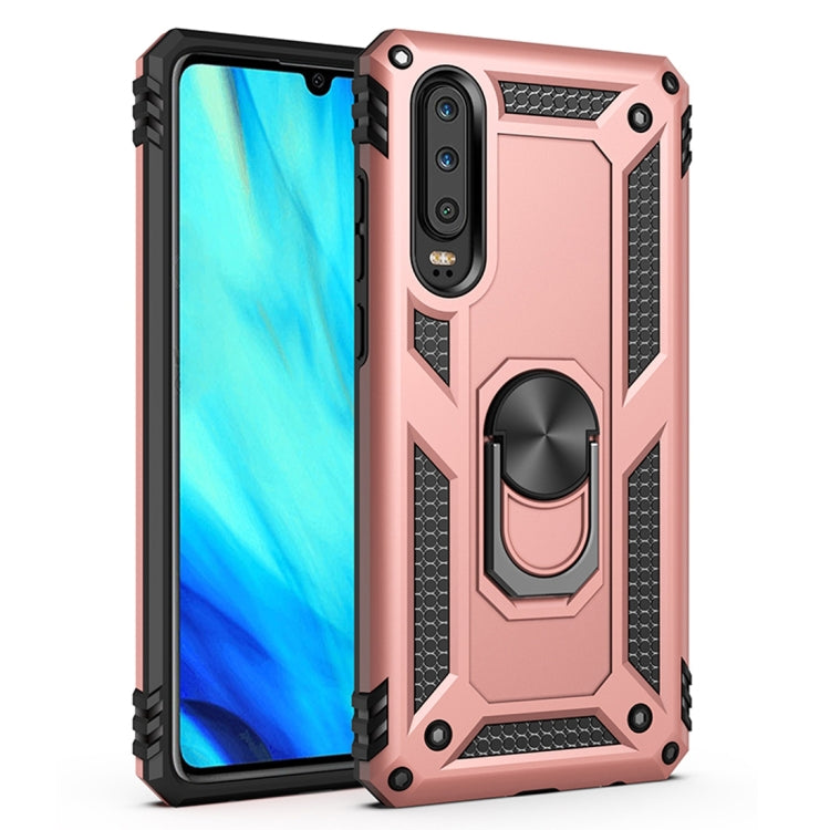 Armor Shockproof TPU + PC Protective Case for Huawei P30, with 360 Degree Rotation Holder – Shockproof, TPU, For Huawei P30