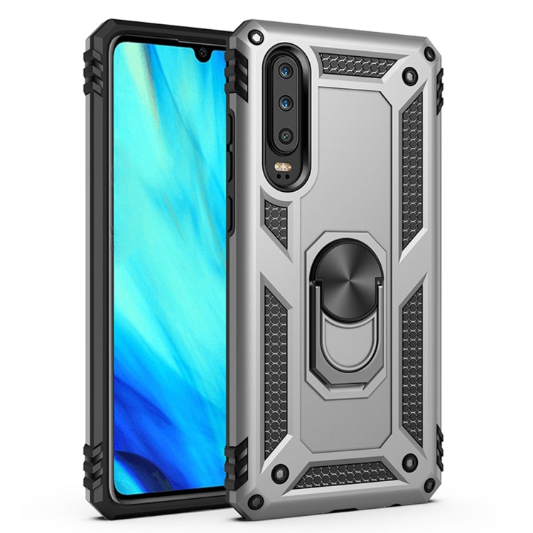 Armor Shockproof TPU + PC Protective Case for Huawei P30, with 360 Degree Rotation Holder – Shockproof, TPU, For Huawei P30