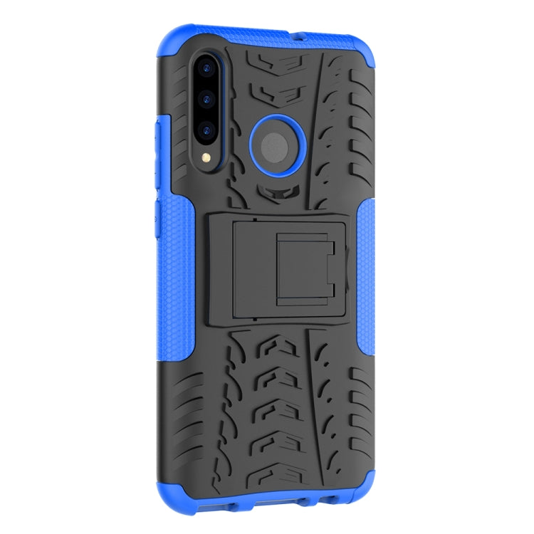 Tire Texture TPU+PC Shockproof Case for Huawei P Smart+ 2019, with Holder – Shockproof, TPU, For Huawei P Smart+ 2019