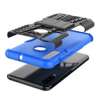 Tire Texture TPU+PC Shockproof Case for Huawei P Smart+ 2019, with Holder – Shockproof, TPU, For Huawei P Smart+ 2019