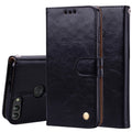 Business Style Oil Wax Texture Horizontal Flip Leather Case for Huawei P Smart / Enjoy 7S, with Holder & Card Slots & Wallet – Lanyard, Card Slot, Flip, For Huawei Enjoy 7S, For Huawei P Smart / Enjoy 7S
