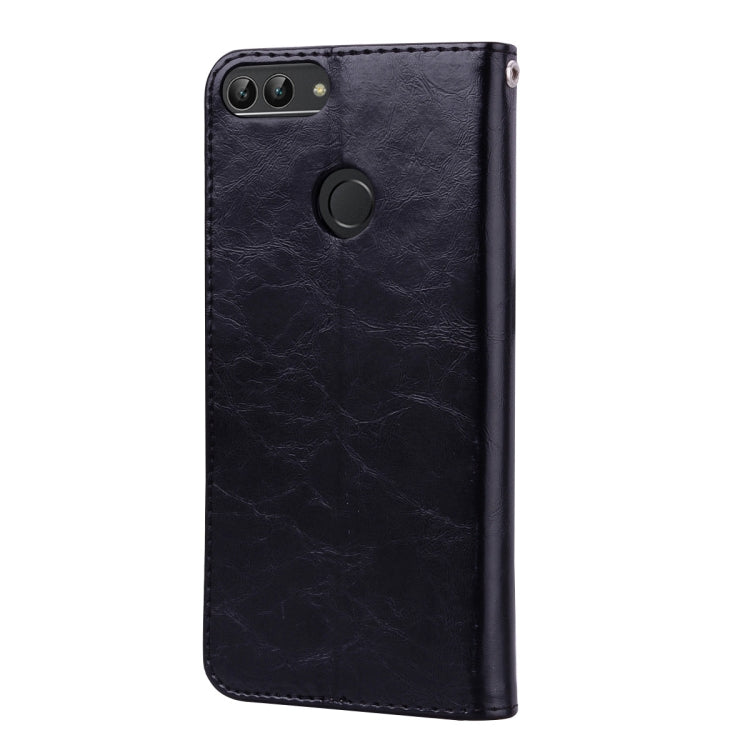 Business Style Oil Wax Texture Horizontal Flip Leather Case for Huawei P Smart / Enjoy 7S, with Holder & Card Slots & Wallet – Lanyard, Card Slot, Flip, For Huawei Enjoy 7S, For Huawei P Smart / Enjoy 7S