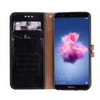 Business Style Oil Wax Texture Horizontal Flip Leather Case for Huawei P Smart / Enjoy 7S, with Holder & Card Slots & Wallet – Lanyard, Card Slot, Flip, For Huawei Enjoy 7S, For Huawei P Smart / Enjoy 7S