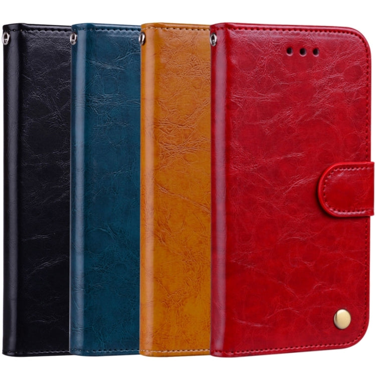 Business Style Oil Wax Texture Horizontal Flip Leather Case for Huawei P Smart / Enjoy 7S, with Holder & Card Slots & Wallet – Lanyard, Card Slot, Flip, For Huawei Enjoy 7S, For Huawei P Smart / Enjoy 7S