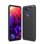 Brushed Texture Carbon Fiber Shockproof TPU Case for Huawei Honor View 20 – Shockproof, TPU, For Huawei Honor View 20, For Honor View 20