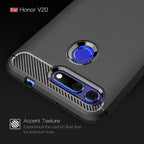 Brushed Texture Carbon Fiber Shockproof TPU Case for Huawei Honor View 20 – Shockproof, TPU, For Huawei Honor View 20, For Honor View 20