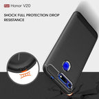Brushed Texture Carbon Fiber Shockproof TPU Case for Huawei Honor View 20 – Shockproof, TPU, For Huawei Honor View 20, For Honor View 20