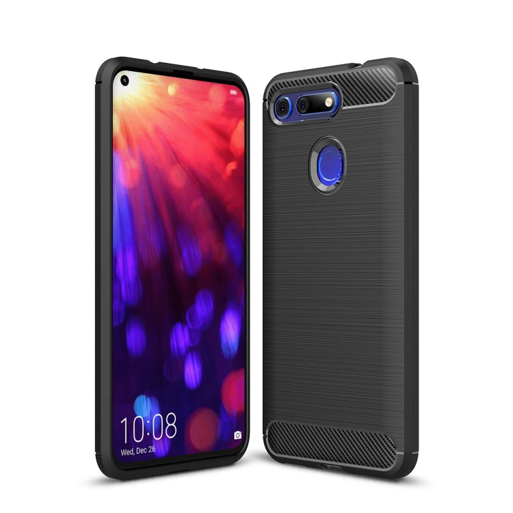 Brushed Texture Carbon Fiber Shockproof TPU Case for Huawei Honor View 20 – Shockproof, TPU, For Huawei Honor View 20, For Honor View 20