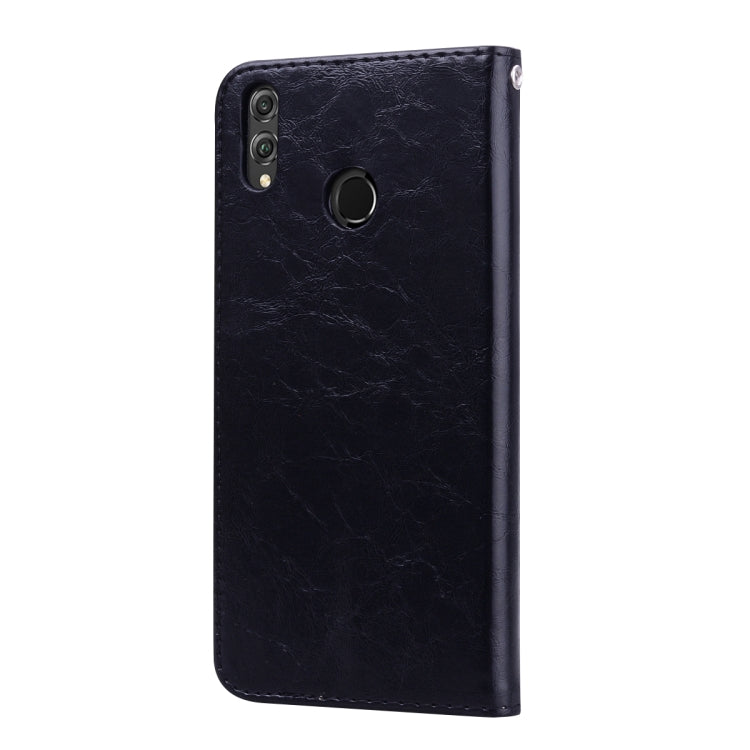 Business Style Oil Wax Texture Horizontal Flip Leather Case for Huawei Honor 8X, with Holder & Card Slots & Wallet – Card Slot, Flip, Leather, For Huawei Honor 8X