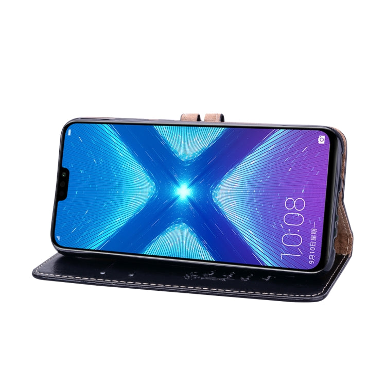 Business Style Oil Wax Texture Horizontal Flip Leather Case for Huawei Honor 8X, with Holder & Card Slots & Wallet – Card Slot, Flip, Leather, For Huawei Honor 8X