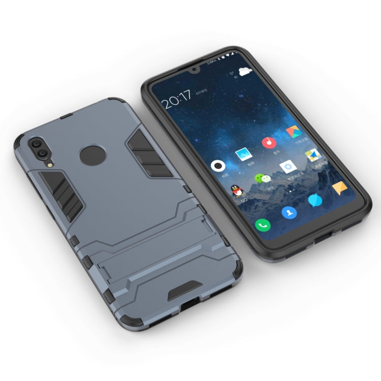 Shockproof PC + TPU Case for Huawei Y7(2019), with Holder – Shockproof, TPU, For Huawei Y7(2019)