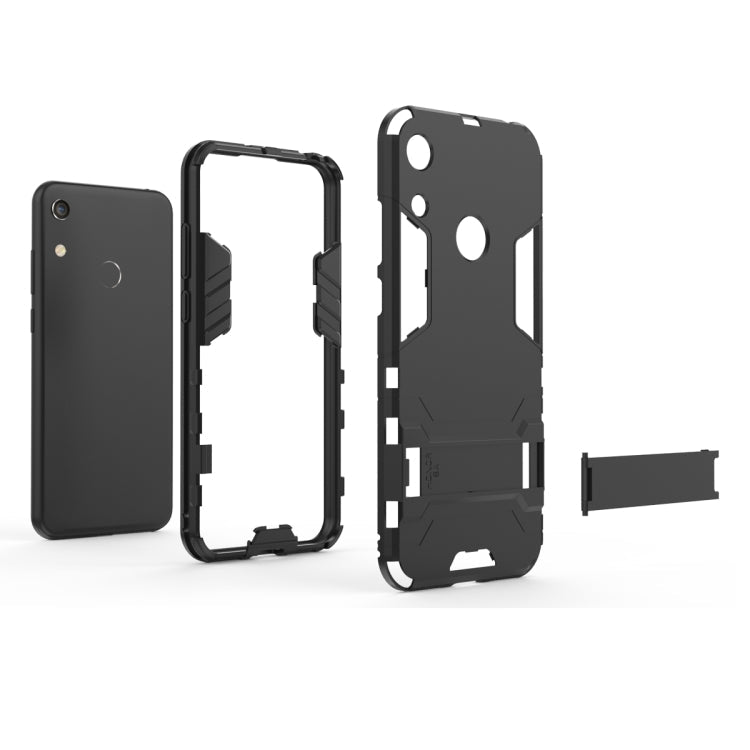 Shockproof PC + TPU Case for Huawei Honor 8A, with Holder – Shockproof, TPU, For Huawei Honor 8A, For Honor 8A