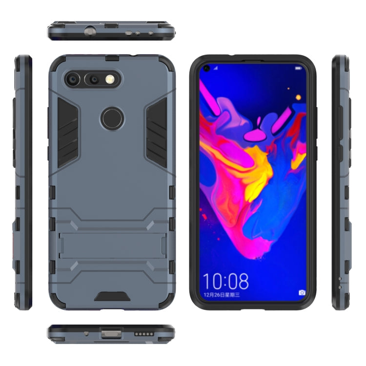 Shockproof PC + TPU Case for Huawei Honor V20, with Holder – Shockproof, TPU, For Honor V20, For Huawei Honor V20