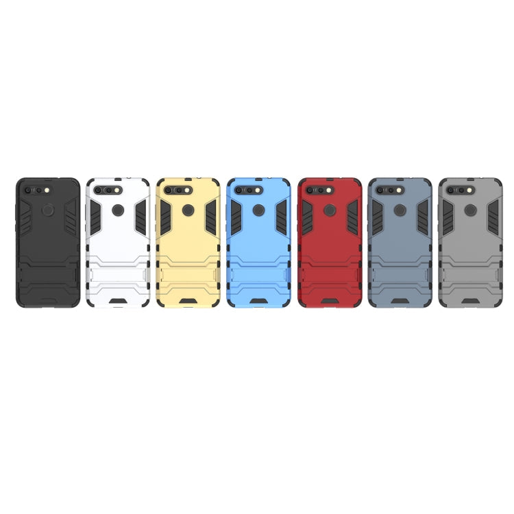 Shockproof PC + TPU Case for Huawei Honor V20, with Holder – Shockproof, TPU, For Honor V20, For Huawei Honor V20