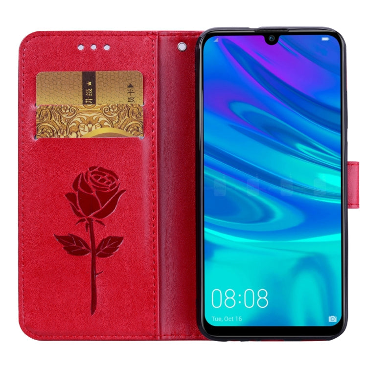 Rose Embossed Horizontal Flip PU Leather Case for Huawei P Smart 2019, with Holder & Card Slots & Wallet – Card Slot, Flip, Leather, For Huawei P Smart 2019