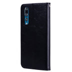Business Style Oil Wax Texture Horizontal Flip Leather Case for Huawei P30, with Holder & Card Slots & Wallet – Card Slot, Flip, Leather, For Huawei P30